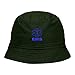 Mens Bucket Hat EMS Embroidered Washed Cotton Classic Bucket Hat Green