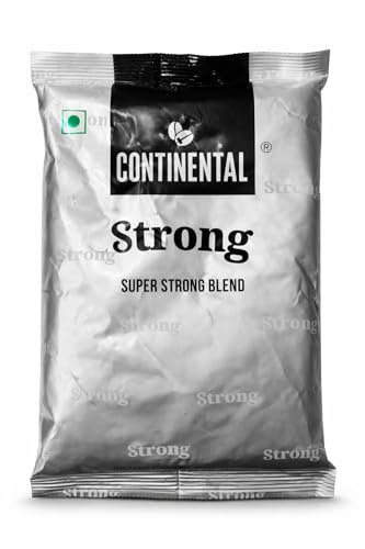 Image of Continental Super Strong Instant Coffee Powder 1kg (5 x 200g) - Extra Strong Bold Taste, Rich Aroma - Economy Bulk Value Pack - Instant Coffee for Home, Office & Daily Use - Hot & Cold Coffee