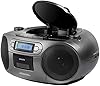 AIWA BBTC-550MG (UK) All in one Stereo Portable Radio/CD/Cassette Recorder & Player/USB/Bluetooth/AC-DC/Titan Silver #3