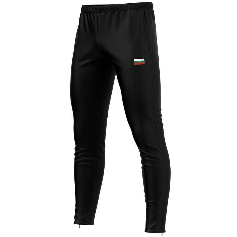 Pantalón Bulgaria BG-39 Fútbol negro de deporte para entrenamiento regular