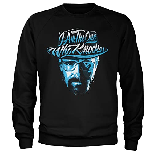 Breaking Bad Licenciado Oficialmente I Am The One Who Knocks Sudaderas (Negro), X-Large
