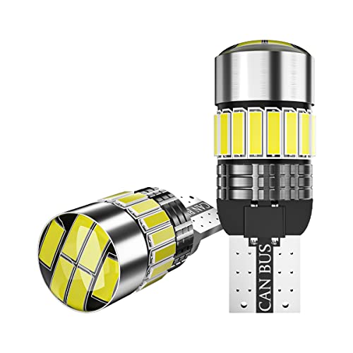 Fastcar 2 uds 194 W5W T10 led canbus sin error cuña bombillas 24 leds 4014SMD luces de posición Auto lámpara placa jugar coche interior 6000k 12V 24V blanco Cover