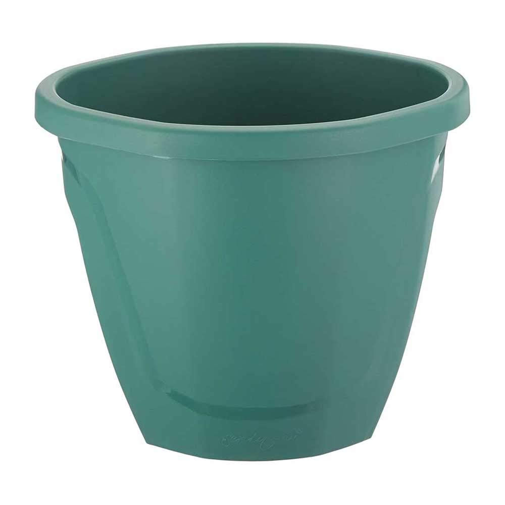 Serinova Jardinera Barandilla Balcón, Set 2 Unidades, 29 cm, 7,5 litros, Maceta Colgar (Verde)