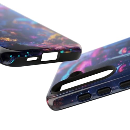 Champignons bioluminescents pour coque rigide Samsung S24 bleu - 3