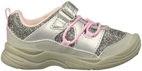 Oshkosh B'gosh Girls Demetra Sneaker, Silver, 6 Toddler Us #TOP5