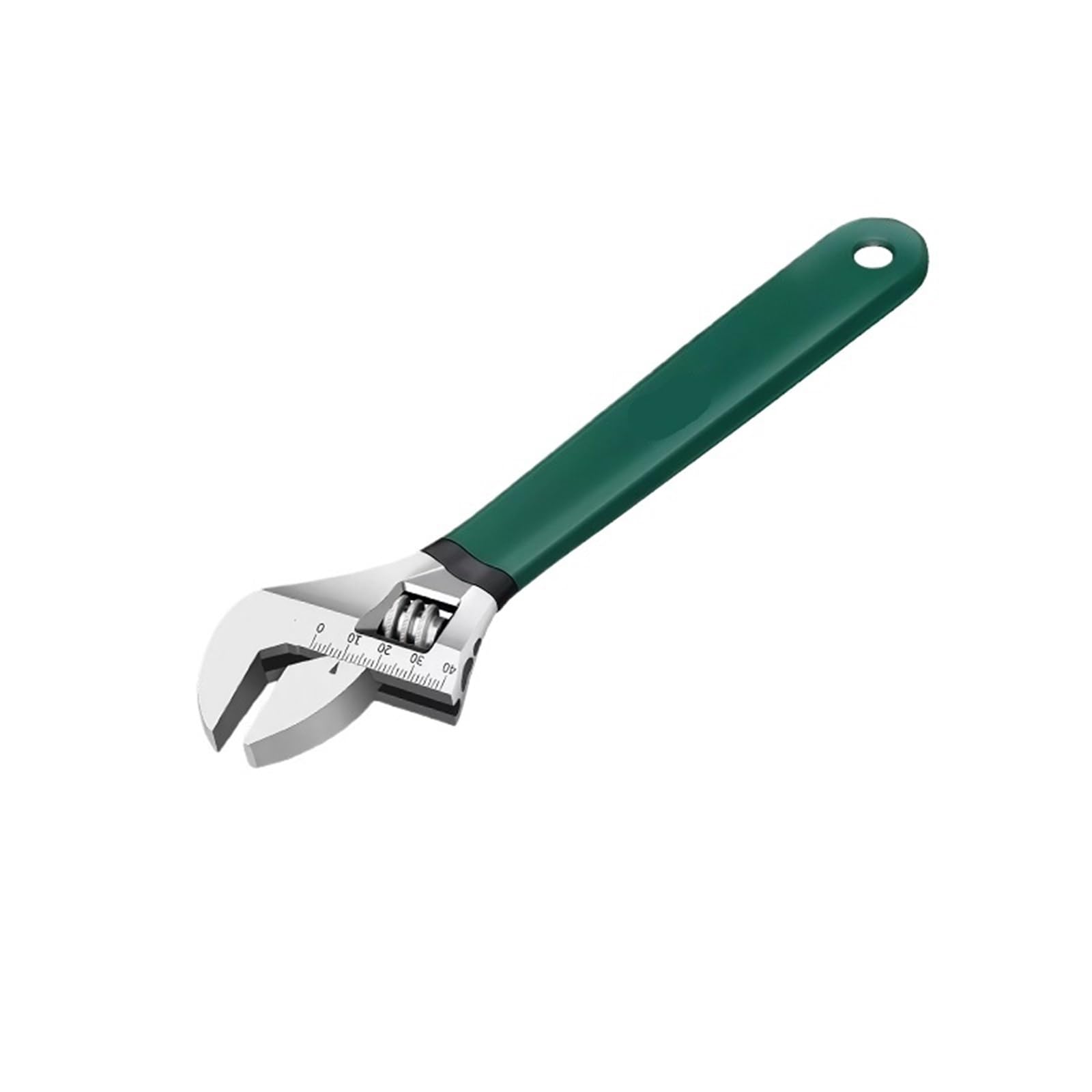 LUYSGBXR Adjustable Wrench Steel Opening Coated Adjustable Wrench, Industrial Grade Household with Scale(12 inch)