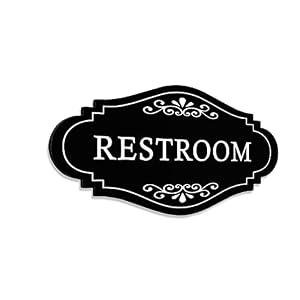 Bathroom Restroom Sign, Gender Neutral Toilet Sign or Bathroom Sign Wall Decor for Home, Office, Restaurant, Business. Bathroom Restroom Sign Gender Neutral Toilet Sign or Bathroom Sign Wall Decor for Home Office Restaurant Business