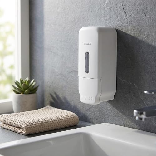Image of Askon Liquid Soap Dispenser, Hand Wash Dispenser, 500 ml Capacity, Sanitizer Dispenser, Bathroom Dispenser