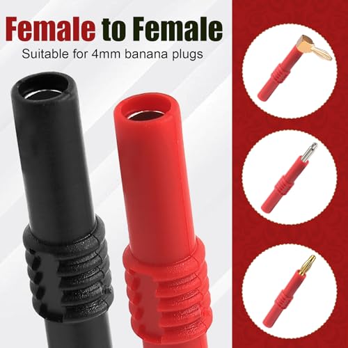 Conector Banana 4mm hembra pack 10 piezas miniatura 3