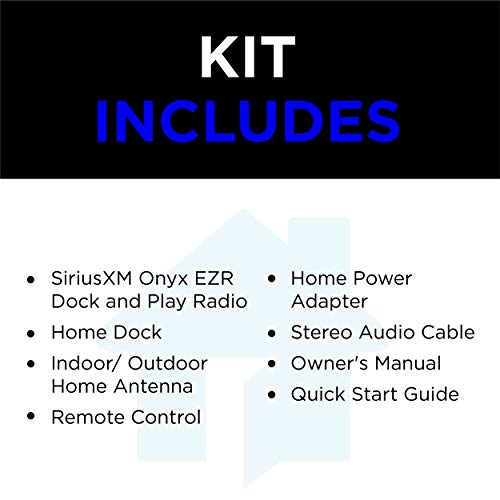 Siriusxm Onyx Ezr Satellite Radio With Home Kit, Enjoy Siriusxm On Your Home Stereo Or Powered Speakers For As Low As $5/Month + $60 Service Card With Activation #TOP4