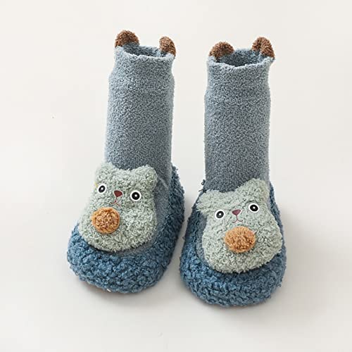 Toddler Boy Girls Winter Long Tube Sock Shoes Flat Bottomed Non Slip Plush Warm Sock Shoes Toddler Girl Shoes4
