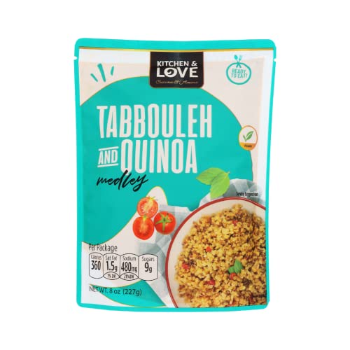 Comparison: Best Microwave Quinoa 9 Kitchen & Love Tabbouleh & Quinoa Medley | Pre-Cooked, Microwave Ready Pouch, Shelf Stable, Non-GMO, Gluten & Dairy Free, Plant Based, Kosher, Vegan, 8oz (3 Pack)