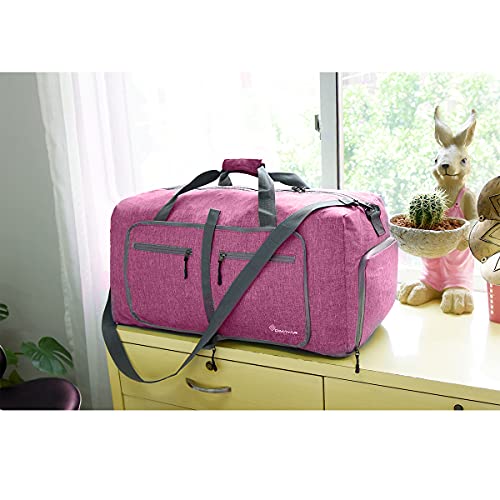 Duffel Bag 65L Packable Duffle Bag with Shoes Compartment Unisex Travel Bag Water-Resistant Duffle Bag