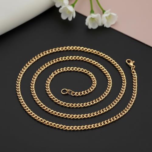 Image of Peora Stainless Steel Necklace Chain Men's Jewellery Gift for Him