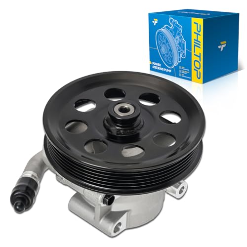 PHILTOP 205202 Power Steering Pump with Pulley, Fit for 2011-2016 F-250/F-350 Super Duty 6.2L, Replace OE 20-5202, 205202, 965202, BC3Z3A696A, N7120191, 14471, 63285N, 6083PX, KS00001919, KS01001751