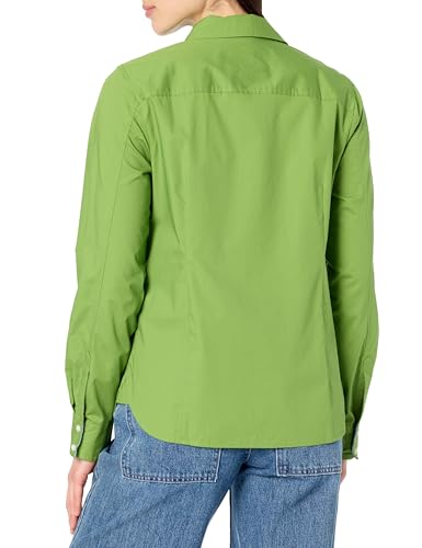 Image of Nautica Women's Button Front Long Sleeve Roll Tab Shirt