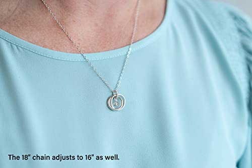 EFYTAL 21st Birthday Gifts for Her, Sterling Silver Necklace, 21 Year Old Female Gift for Daughter, 21st Birthday Decorations|Presents3