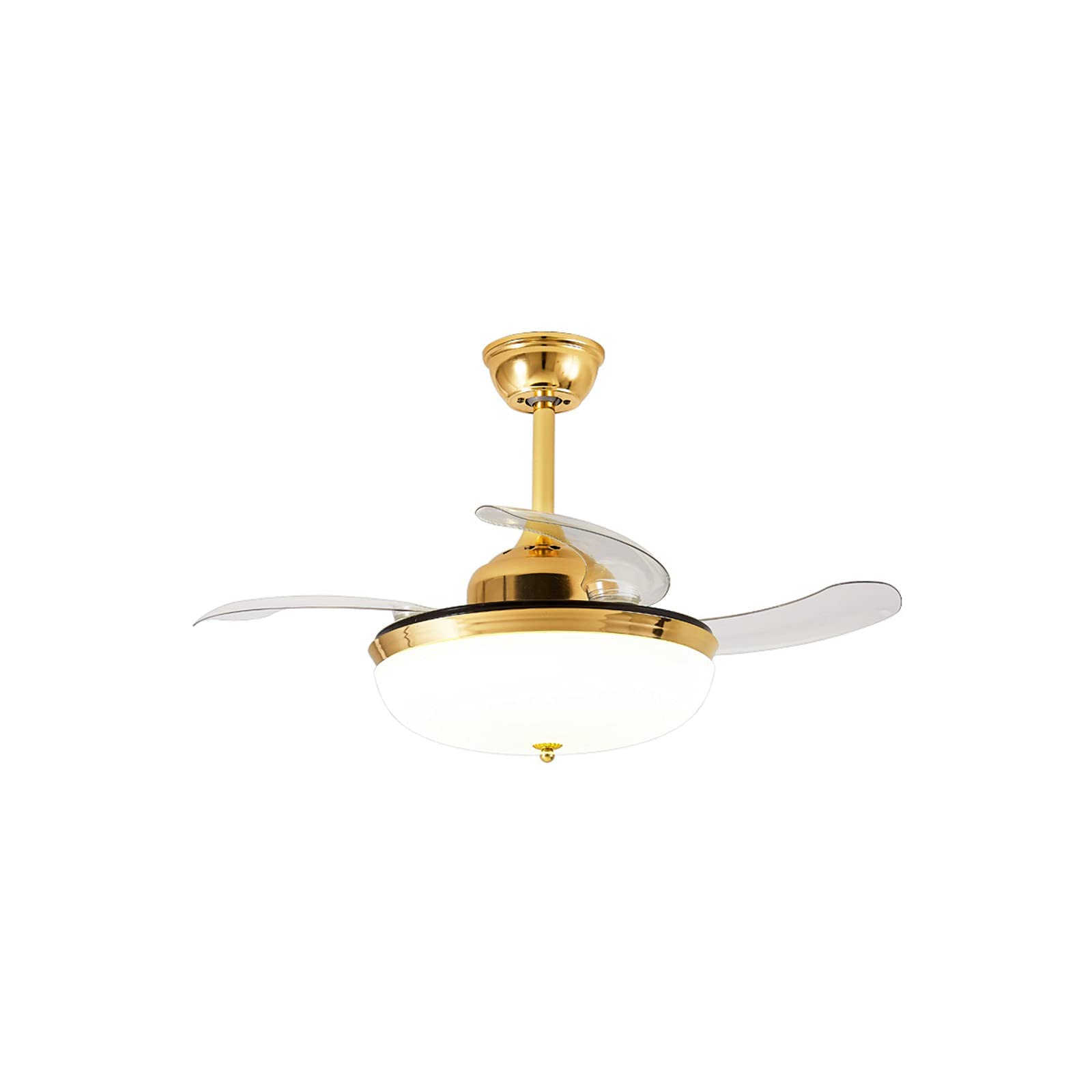 Ventilateur de plafond pour chambre et salon avec éclairage suspendu silencieux