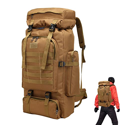 Mochila del ejército, caza resistentes al agua para hombres 80L | bolsa Bugout del ejército para camping, caza y mochilero Evikoo