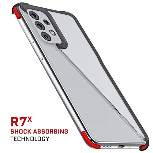 Image of Ghostek COVERT Shockproof Samsung A33 5G Case Premium Thin Protective Phone Cover Slim Lightweight Design Heavy Duty Shock Absorbent Grip Bumper Designed for 2022 Samsung Galaxy A33 5G (6.4in) (Smoke)