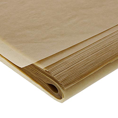 Juvale Parchment Paper 100 Pack - Full Size Precut Unbleached Parchment sheets