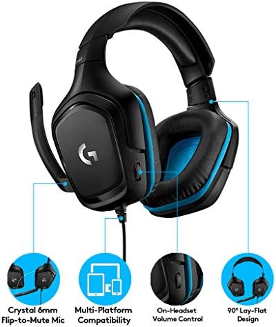 Logitech G432 Wired Gaming Headset - Black - 5