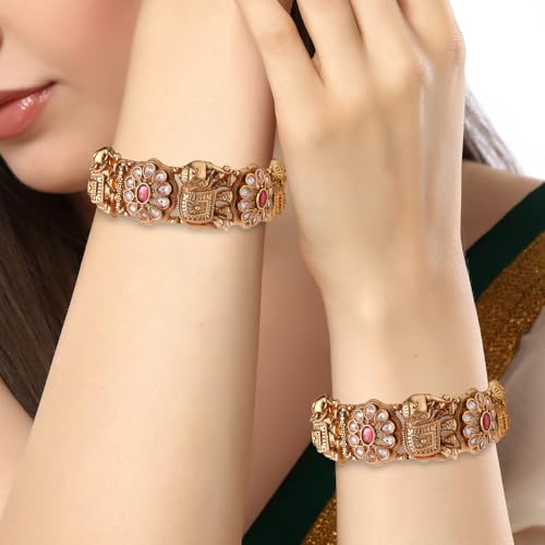Image of Shining Diva Fashion Bangles for Women Girls Set of 2 Traditional Stylish Design