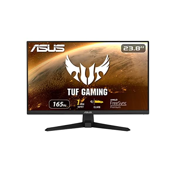 ASUS VG247Q1A - Monitor gaming de 23.8" Full HD (1920x1080, 165 Hz, 1ms (MPRT), Extreme Low Motion Blur, FreeSync Premium, , Shadow Boost) Negro