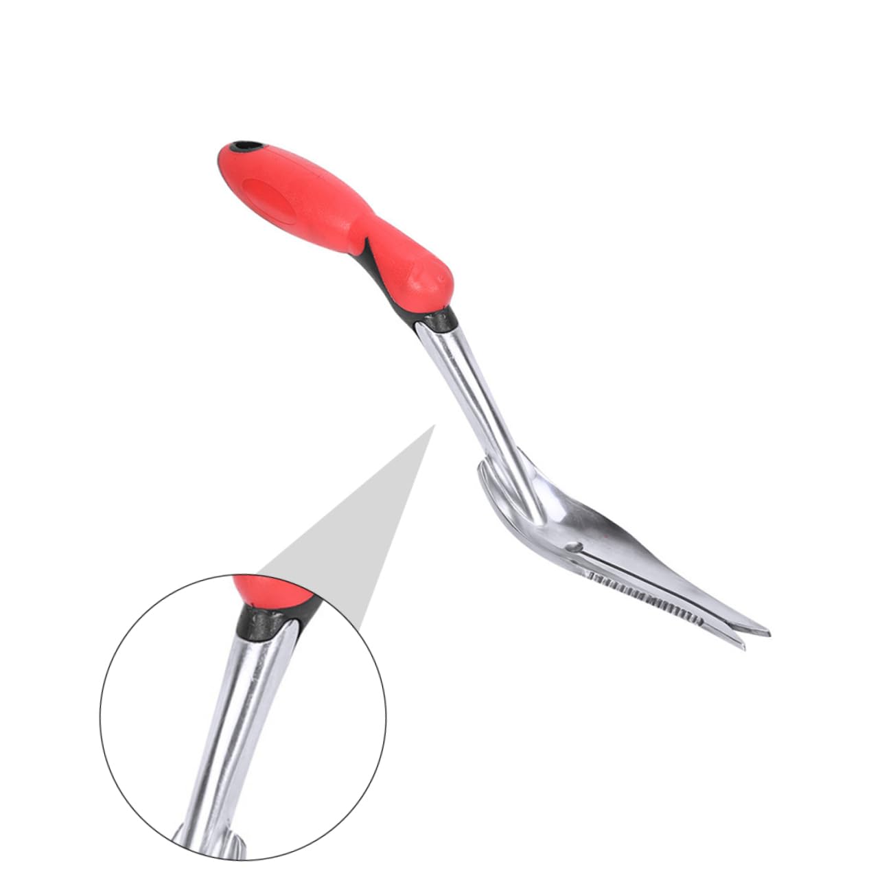 ibasenice 2 Piezas extractor de malas hierbas jardinería Eliminación deshierbe doméstico maleza portátil pala de deshierbe desyerbador de césped herramienta de deshierbe manual planchar rojo