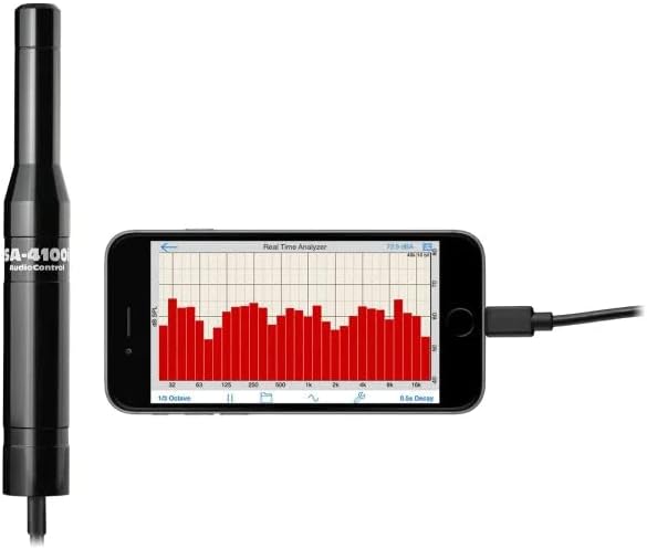 AudioControl SA-4100i Omni-directional Audio Test and Measurement Microphone for Apple / iOS Devices