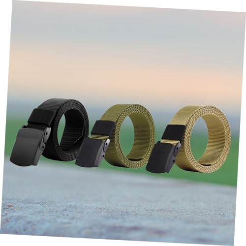 3PCS Quick Dry Training Belt for Men Breathable Canvas with Plastic Buckle for Outdoor Sports and Daily Wear Design2