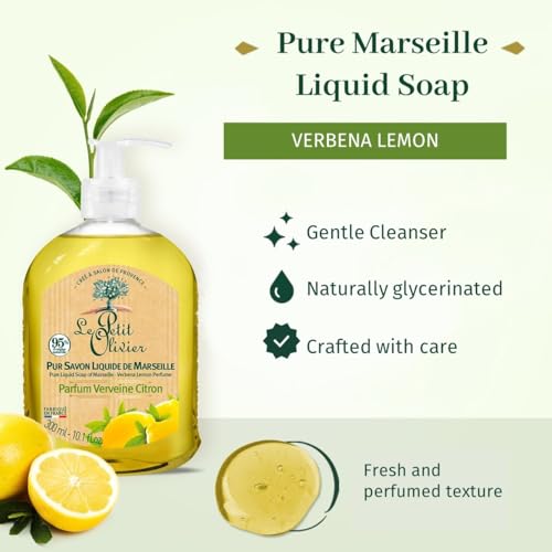 Savon Liquide Verveine Citron Le Petit Olivier Le Flacon De 300 Ml - vue 8