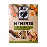 Wet Noses Moments Non-GMO Chicken Pot Pie Bone Crunchy Dog Treats - 14oz | No Corn, Wheat, Soy or Peas, Made with 6 Simple Ingredients
