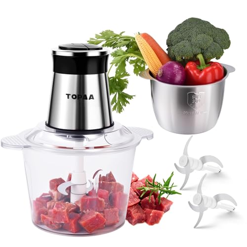TOPAA Food Processors 2-Speed Electric Meat Grinder For Home Use ...