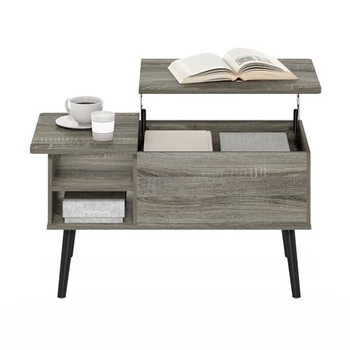 Mesa de centro elevable Furinno Jensen para salones pequeños y ordenados 5