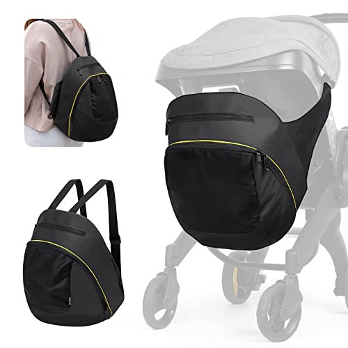 Image of Upperkids Storage Bag Compatible with Doona Infant Car Seat Stroller, Stroller Accessories, Large Capacity Diaper Bag, Easy Access Zipper Design, Wearable Backpack, Stroller Organizer Bag, All Day Bag