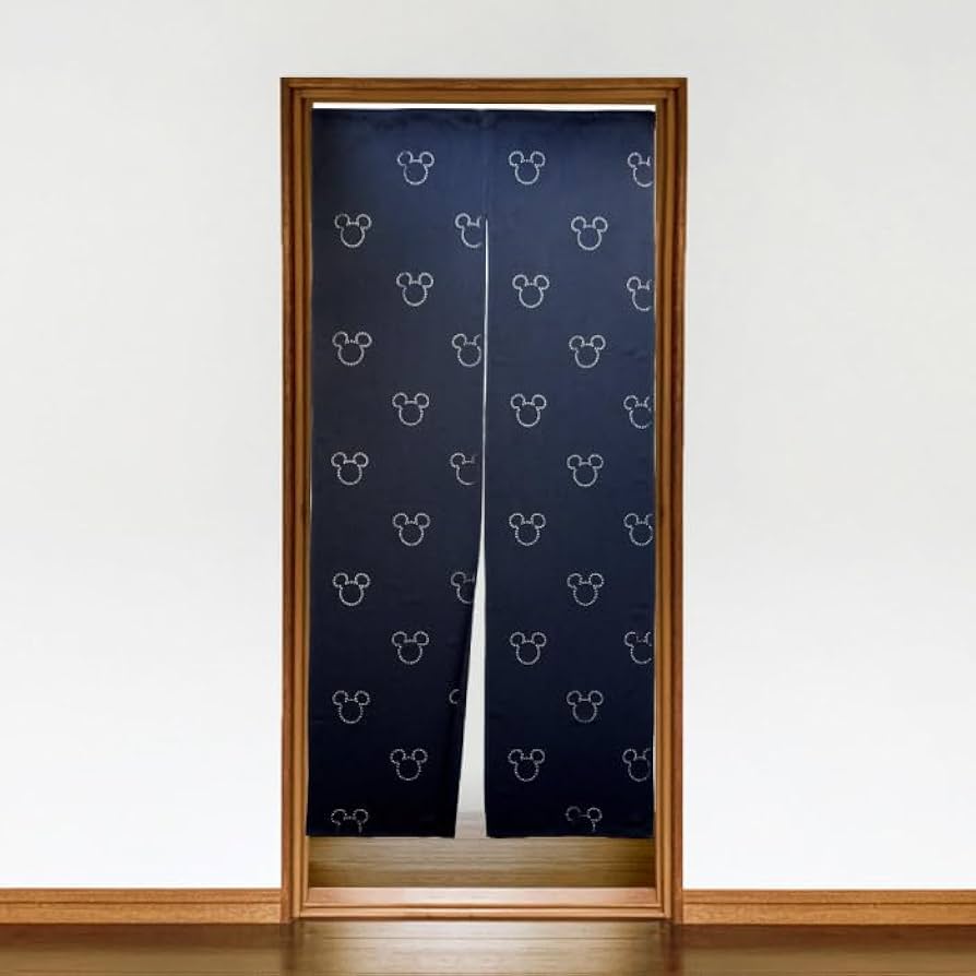 Amazon｜アイコン のれん ミッキー ミッキーマウス ロング 暖簾