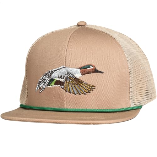 Image of EDTREK Outdoorsman Pro Trucker Breathable Mesh Performance Cap - Flat Brim Snapback Hat