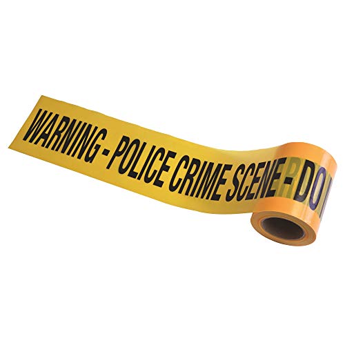 Bristol Novelty GJ439 Crime Scene Tape Practical Joke Set, Unisex-Adult, Yellow/Black, One Size