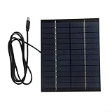Honseadek Solar-Ladepanel für Überwachungskameras, 2 W, 12 V, Typec-Ausgang, polykristallines Solarnetzteil für Überwachungssysteme im Freien, 192