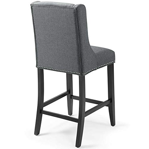 Modway Baron Fabric Upholstered Dining Counter-Height Bar Stool In Gray #TOP3