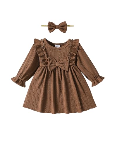 Mioglrie Baby Girl Dress Toddler Girls' Dresses 3 6 9 12 18 24 Months 2t 3t Girls Clothes Fall Winter Outfits