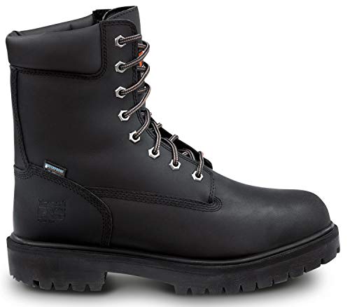 Timberland PRO Timberland PRO 8IN Men's, Black, Steel Toe, EH, MaxTRAX Slip Resistant, WP Boot (10.5 M)