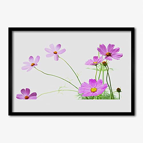 Affiche avec cadre plante de fleurs 70x50 cm Tulup cadre en MDF image murale salon chambre