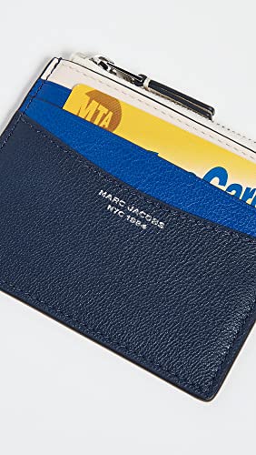 Marc Jacobs Women's The Slim 84 Colorblock Zip Card Case, Blue Sea Multi, One Size #TOP2