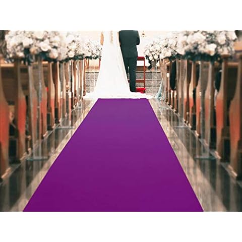 Primaflor Hochzeits-Läufer Event-Teppich Podium - Magenta Lila, 1,00m x 13,00m, Schwer Entflammbarer Messeboden, Empfangsteppich, Gangläufer Cover