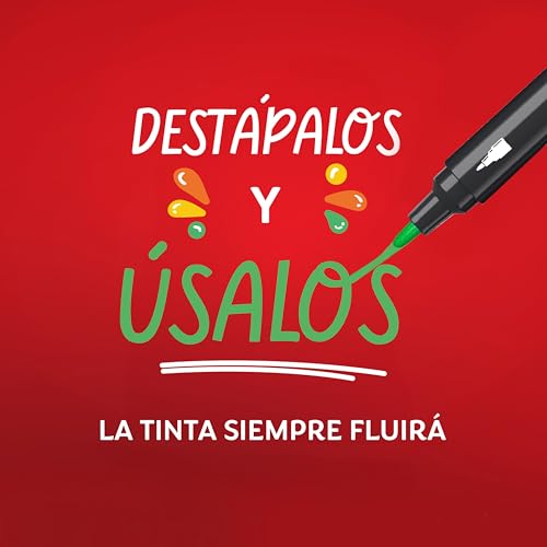 Miniatura 4 de Sharpie Marcadores Rotuladores acrílicos creativos de con punta redonda base agua | Escribe en la mayoría de superficies | Materiales de arte y manualidades | Azul | 6 Piezas