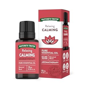 Nature’s Truth Aromatherapy Calming 100% Pure Essential Oil, Citrus, 0.51 Fluid Ounce, Clear