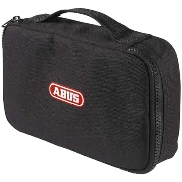 ABUS Комплект из замка и цепи Granit Power XS 67 105HB50 10KS120 с чёрной петлей мотоциклетный замок с уровнем безопасности 16 красный