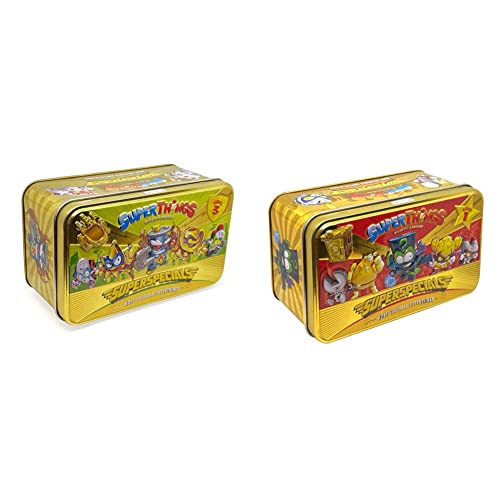 SuperThings Lata Gold Serie 3 Pack Figuras Especiales con Mr. King y Enigma de Serie 1